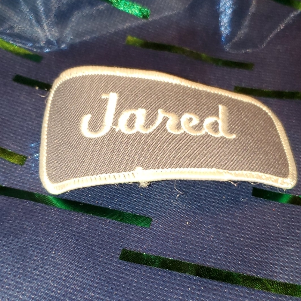 JARED Name badge patch iron on sew on